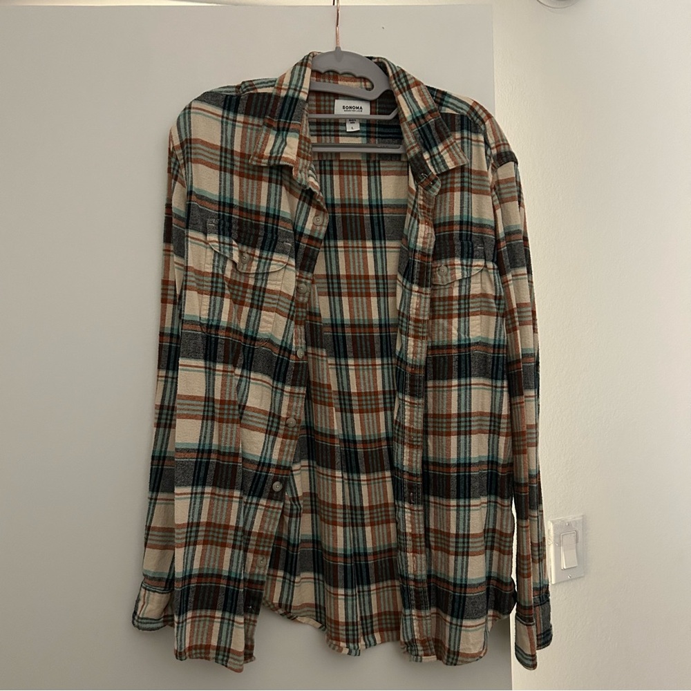 Men's Plaid Shirt - Multicolor